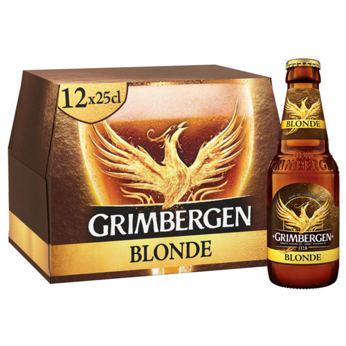 Grimbergen Blonde Abbey/ 啤酒 /12 x 25 cl。