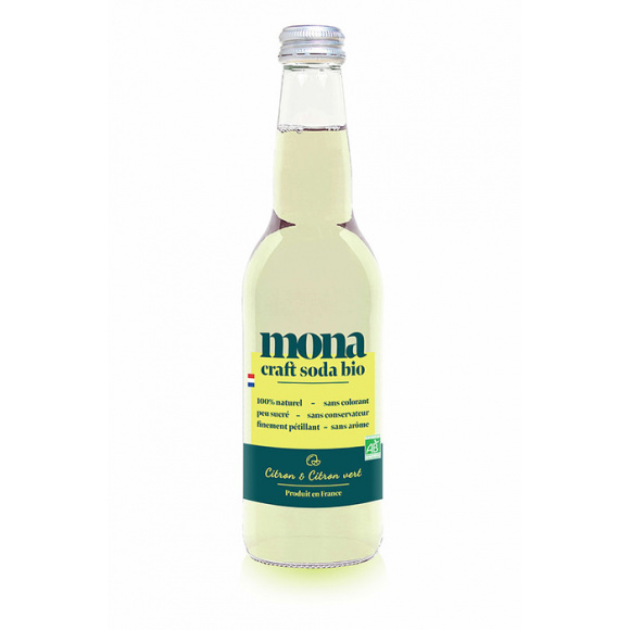 Mona craft soda bio « citron »/MONA柠檬汽水/33cl