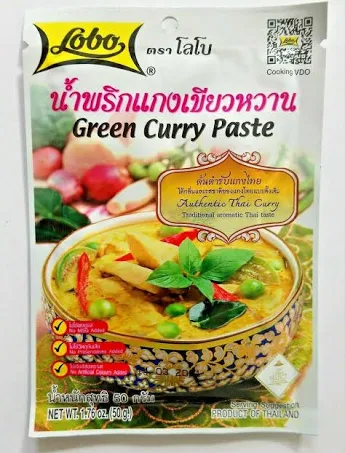 Green curry paste/绿咖喱酱/50g