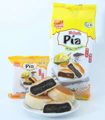 Pia cake sesame noir durian/TanHueVien 黑芝麻榴莲饼 /400g