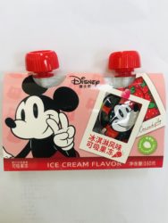 ICE CREAMFLAVOR fraise/ 冰淇淋 可吸的果冻/160g