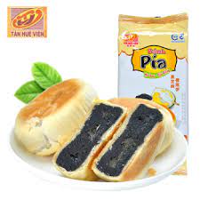 Pia cake sesame noir durian/TanHueVien 黑芝麻榴莲饼 /400g