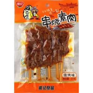 BROCHETTE DE TOFU VEGETARIENNES  /好巴食串烧素肉烧烤味/65g