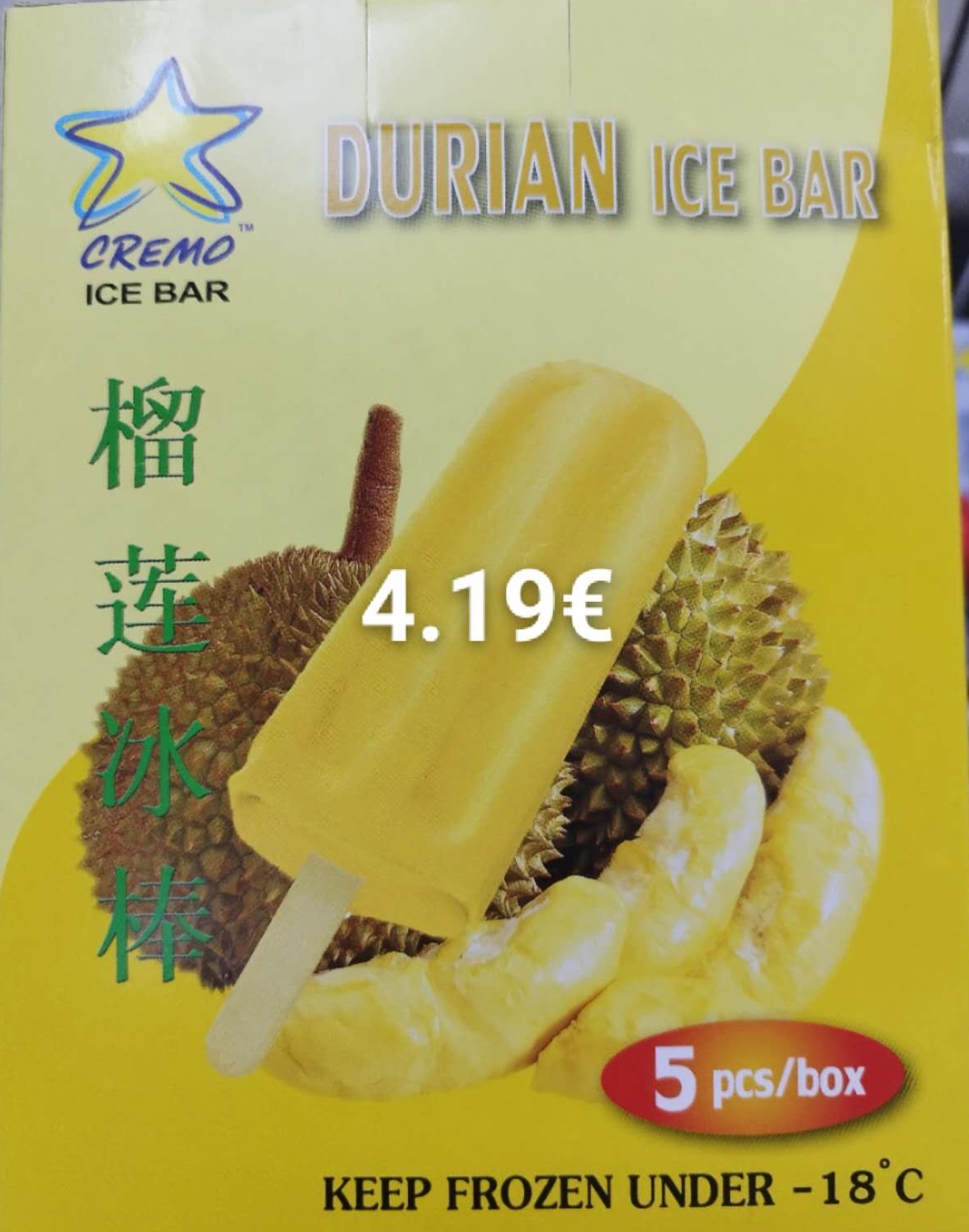 durian ice bar